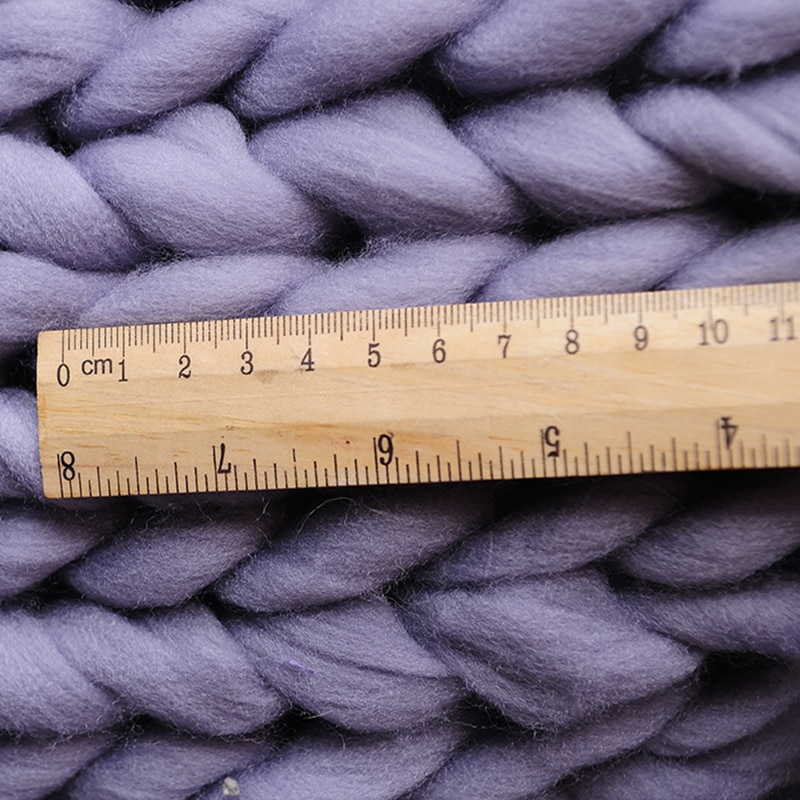 Knitted Blanket Large Yarn Knitting