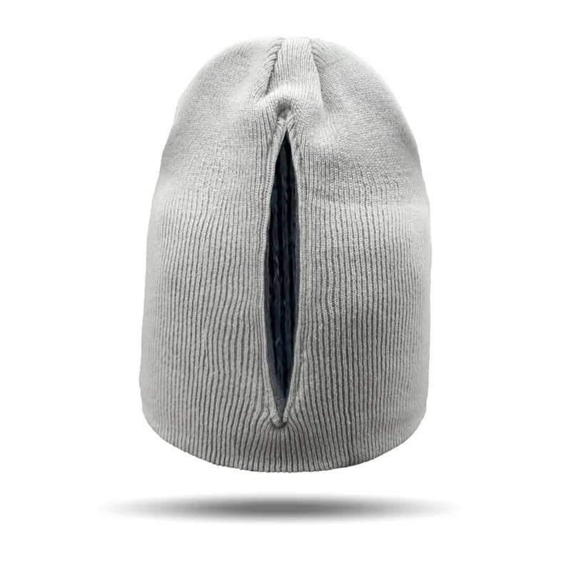 Knitted Cap Magnetic Cap Opening Ponytail Cap Wool Cap Pullover Cap Automatic Magnetic Cap hats for women