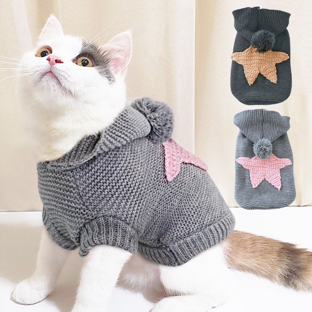 Knitted Cat Sweater Warmer Knitted Cat Sweater Warmer