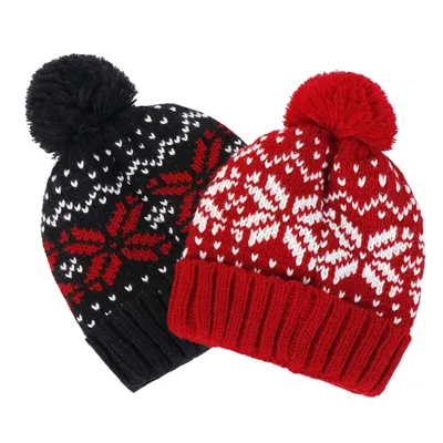 Knitted Christmas Winter Hat