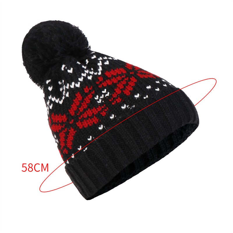 Knitted Christmas Winter Hat