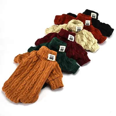 Knitted Dog Sweater Turtleneck Sweater Knitted Dog Sweater Turtleneck Sweater