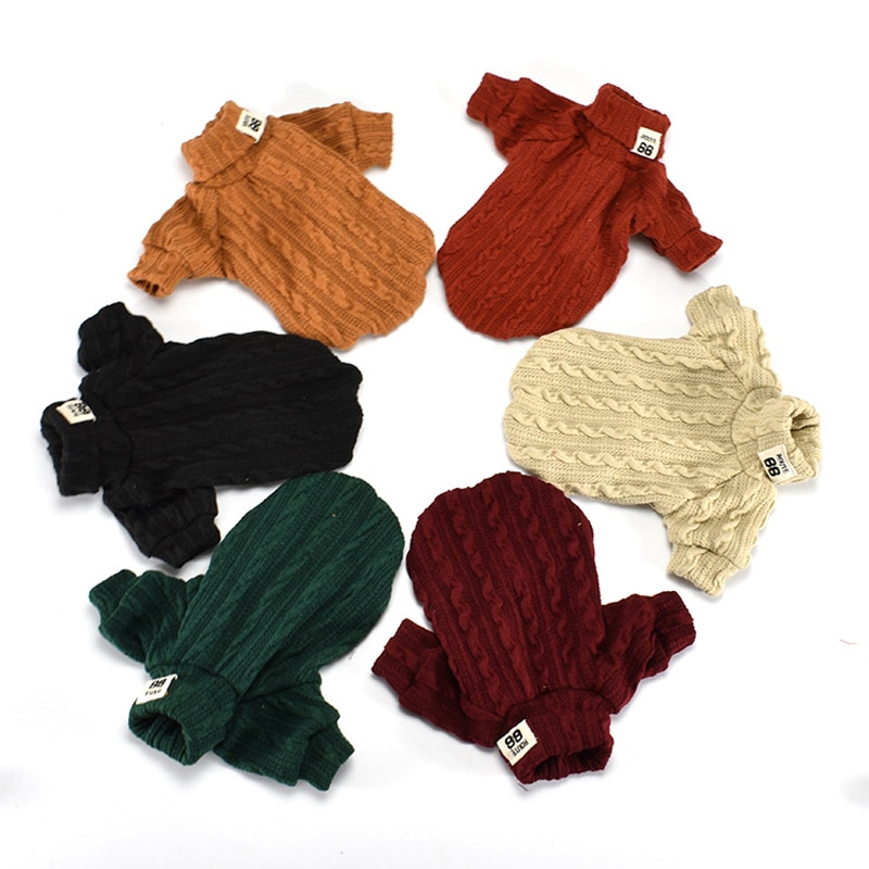Knitted Dog Sweater Turtleneck Sweater Knitted Dog Sweater Turtleneck Sweater