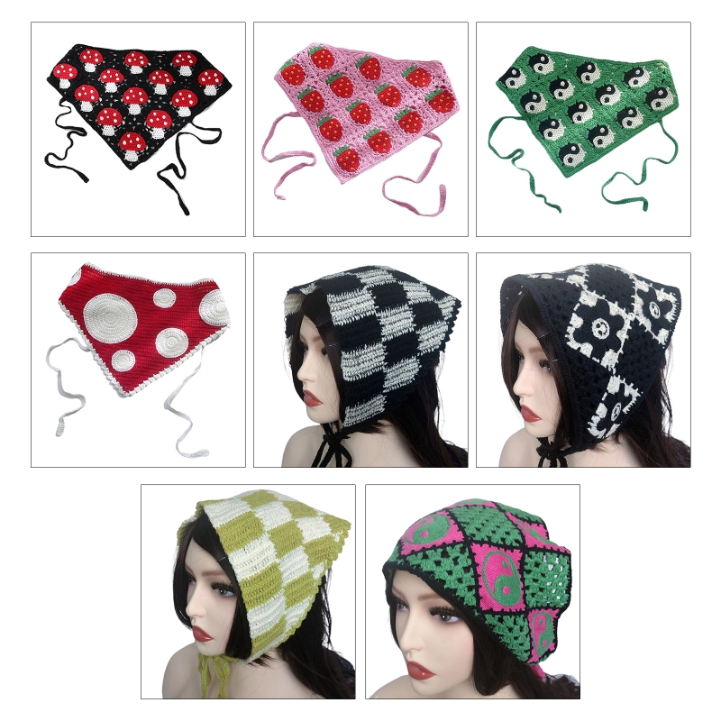 Knitted Fashionable Crochet Bandana Knitted Fashionable Crochet Bandana
