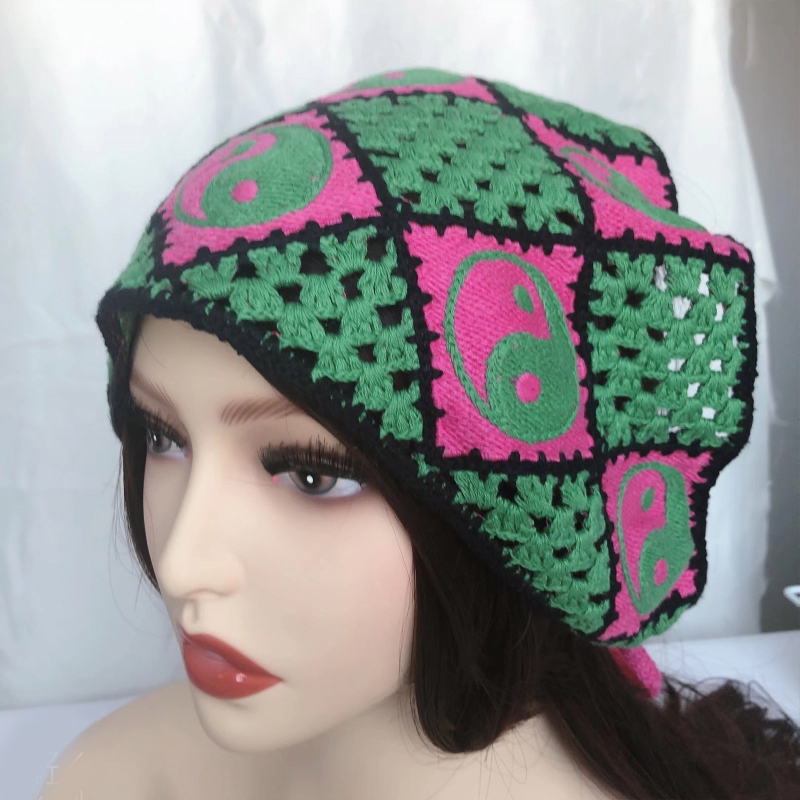 Knitted Fashionable Crochet Bandana Knitted Fashionable Crochet Bandana