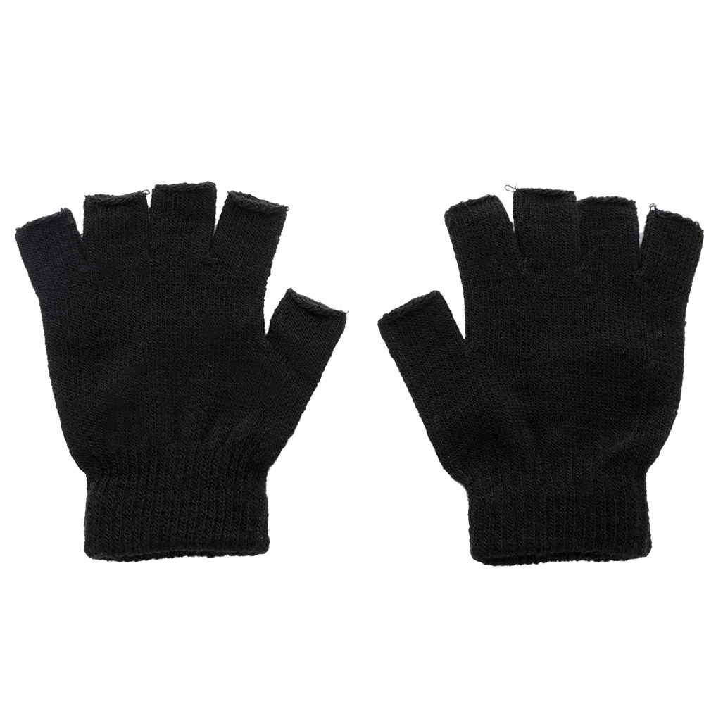 Knitted Fingerless Winter Gloves