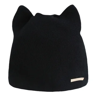 Knitted Soft Cat Winter Hat