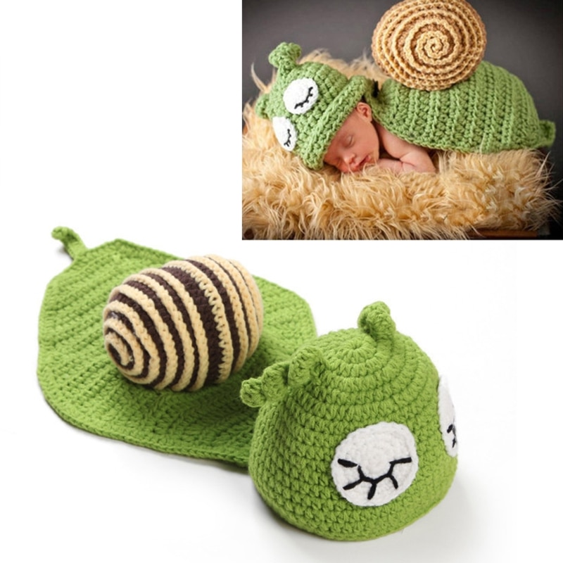 Knitted Unisex Baby Snail Costume Knitted Unisex Baby Snail Costume