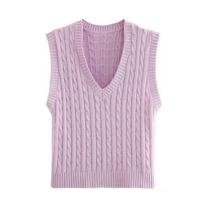 Knitted Vest For Women Sleeveless Top Knitted Vest For Women Sleeveless Top