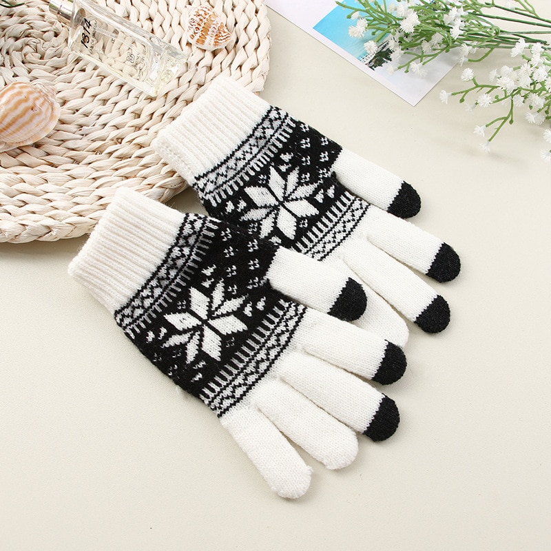 Knitted Winter Touchscreen Gloves