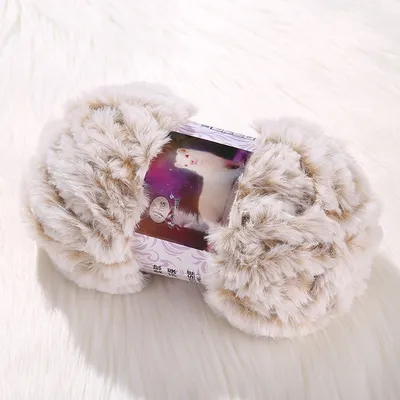 Knitting 50g Fluffy Faux Fur Yarn