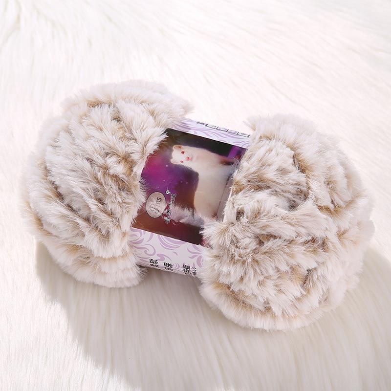 Knitting 50g Fluffy Faux Fur Yarn