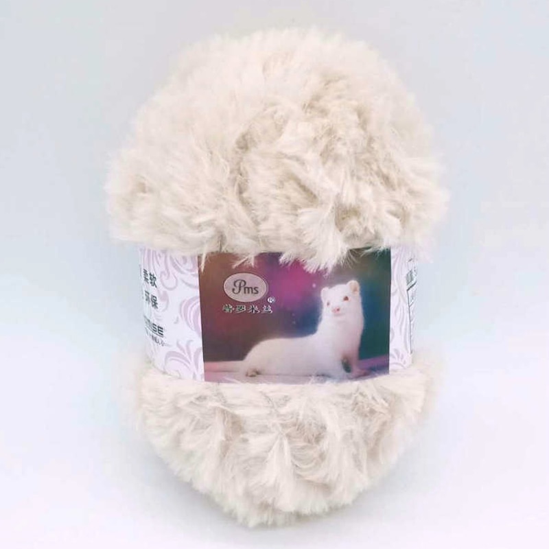 Knitting 50g Fluffy Faux Fur Yarn