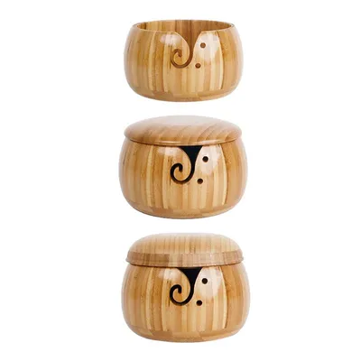 Knitting Bowl Wooden Yarn Holder Knitting Bowl Wooden Yarn Holder