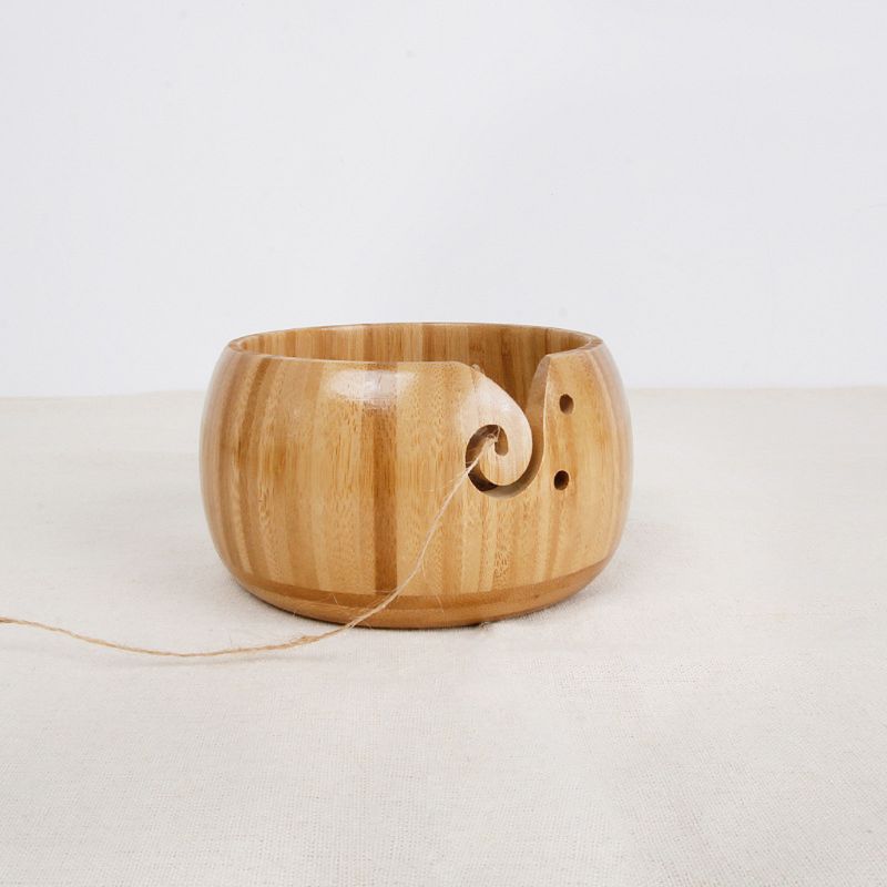 Knitting Bowl Wooden Yarn Holder Knitting Bowl Wooden Yarn Holder