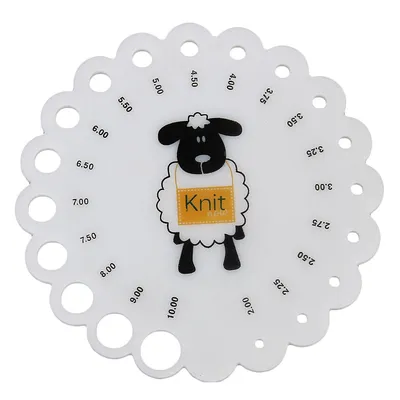 Knitting Needle Gauge Measurement Tool Knitting Needle Gauge Measurement Tool