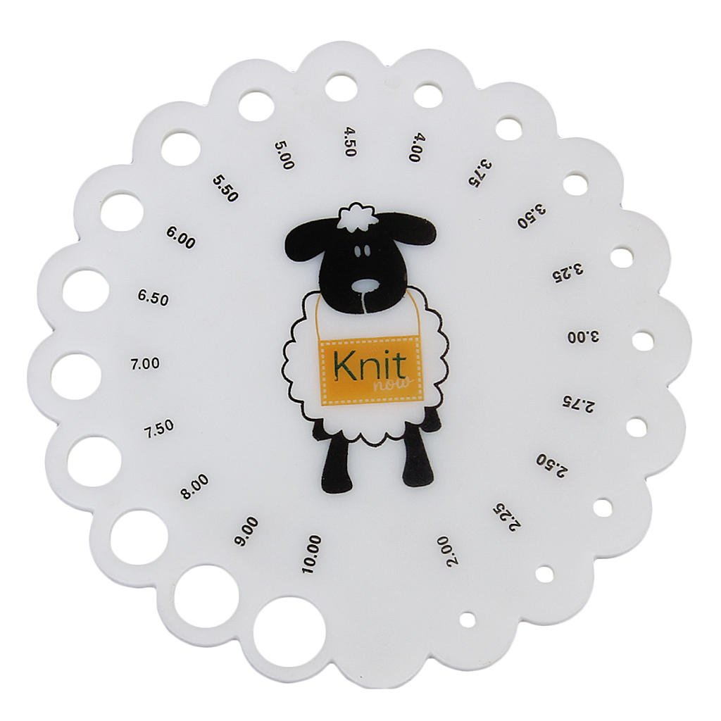 Knitting Needle Gauge Measurement Tool Knitting Needle Gauge Measurement Tool