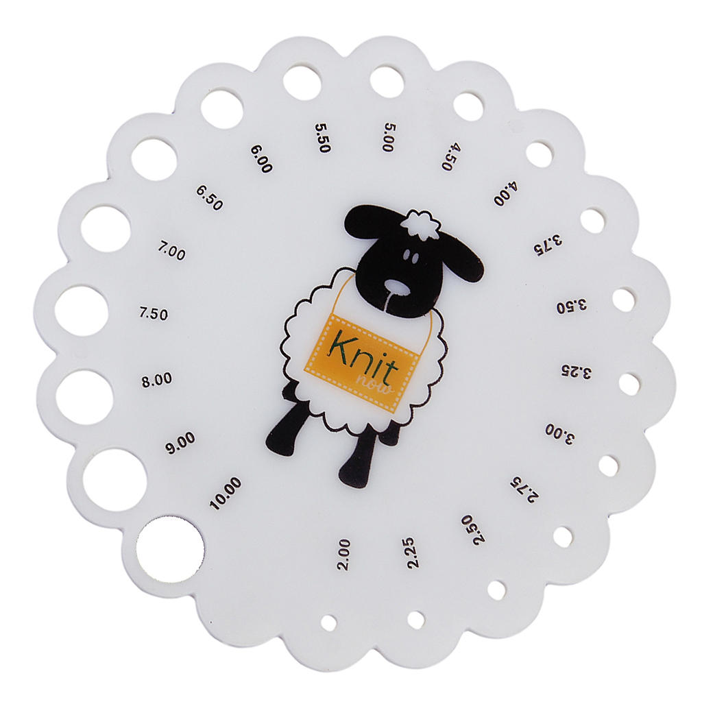Knitting Needle Gauge Measurement Tool Knitting Needle Gauge Measurement Tool