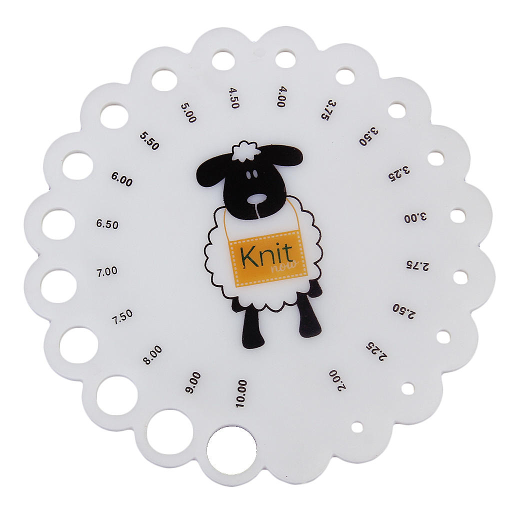 Knitting Needle Gauge Measurement Tool Knitting Needle Gauge Measurement Tool