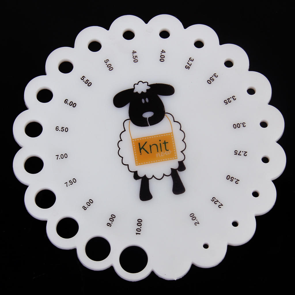 Knitting Needle Gauge Measurement Tool Knitting Needle Gauge Measurement Tool