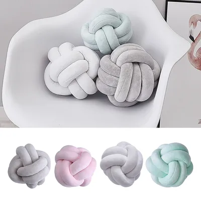 Knot Ball Pillow Decor Cushion