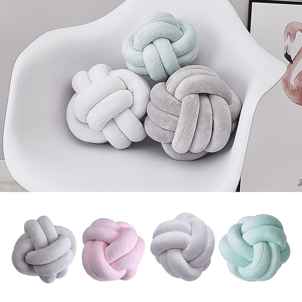 Knot Ball Pillow Decor Cushion Knot Ball Pillow Decor Cushion