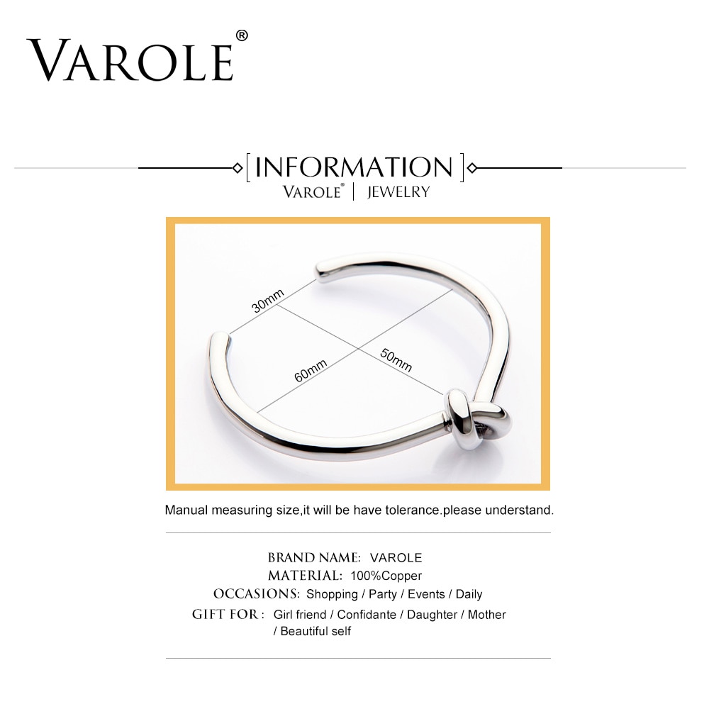 Knot Bangle Casual Women's Accessory