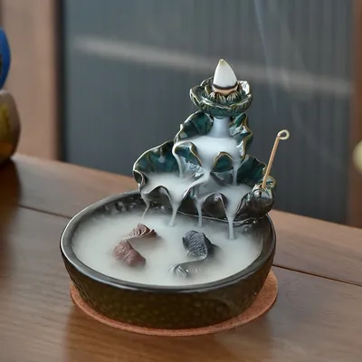 Koi Pond Waterfall Incense Burner Koi Pond Waterfall Incense Burner