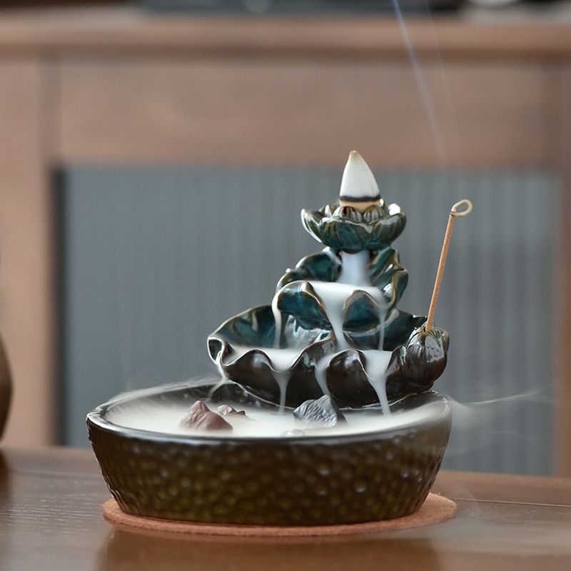 Koi Pond Waterfall Incense Burner Koi Pond Waterfall Incense Burner