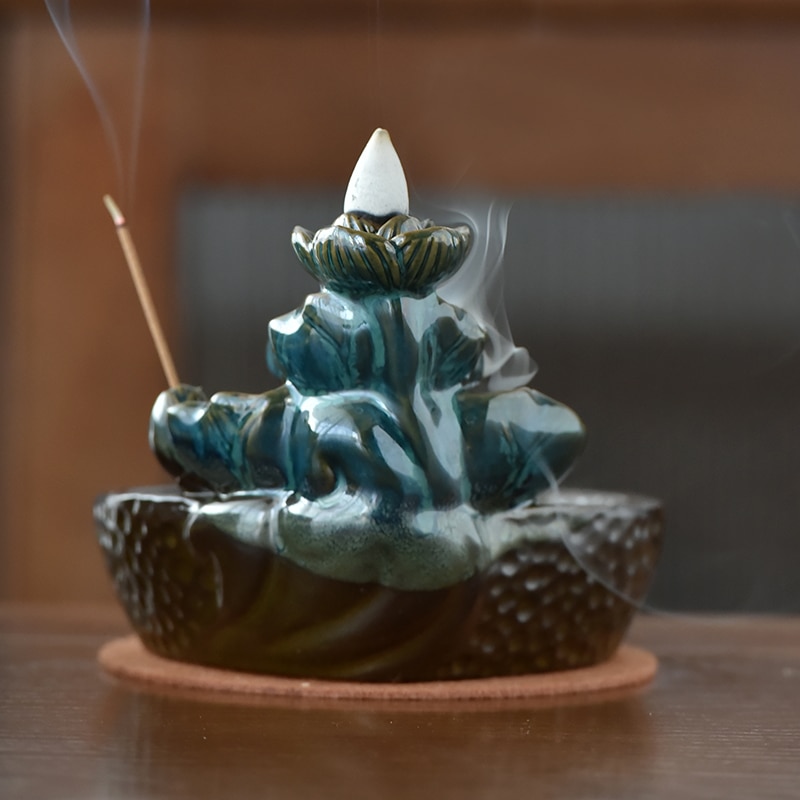 Koi Pond Waterfall Incense Burner Koi Pond Waterfall Incense Burner
