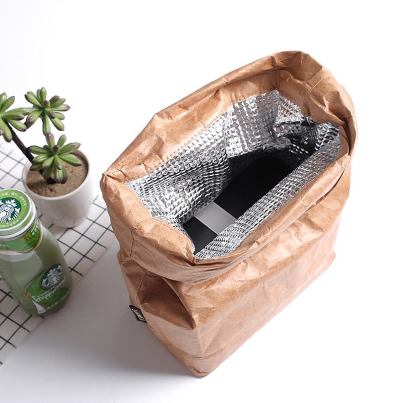 Kraft Paper Bag Reusable Lunch Bag Kraft Paper Bag Reusable Lunch Bag