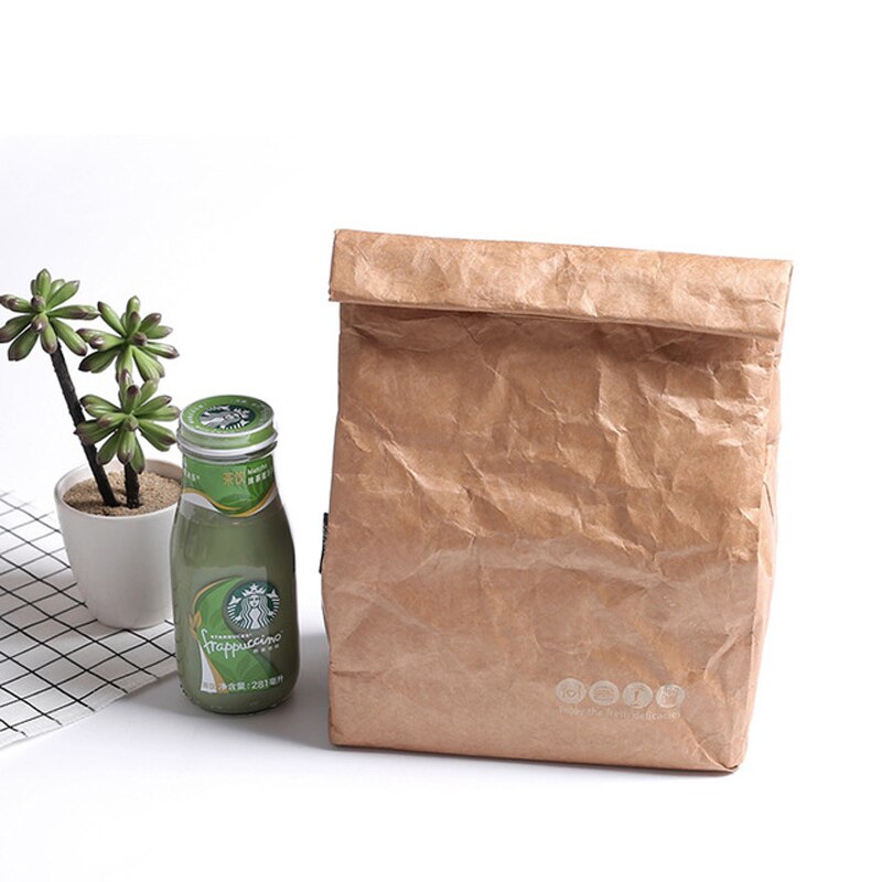 Kraft Paper Bag Reusable Lunch Bag Kraft Paper Bag Reusable Lunch Bag