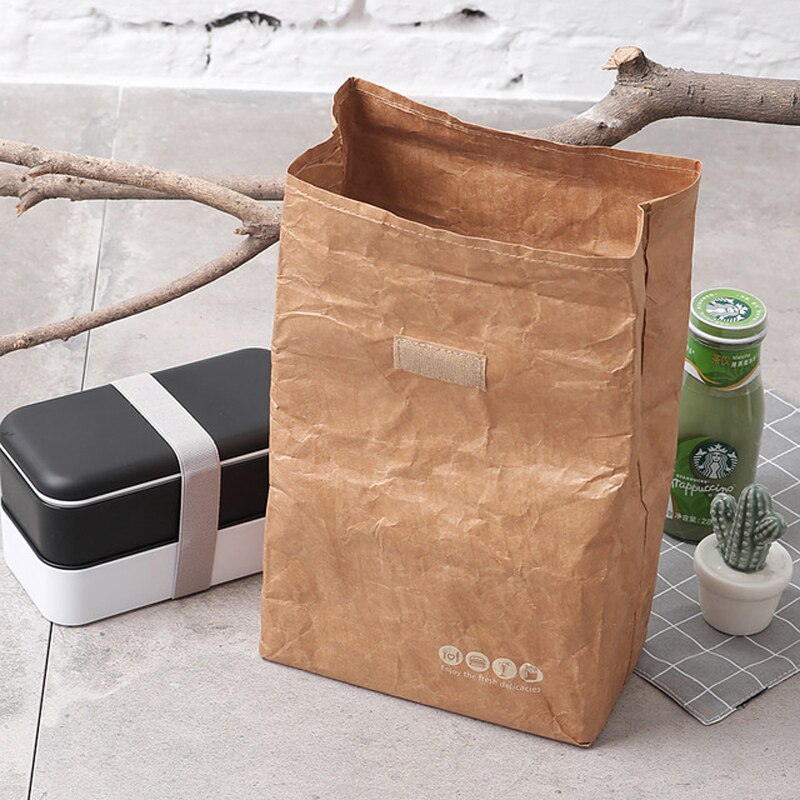 Kraft Paper Bag Reusable Lunch Bag Kraft Paper Bag Reusable Lunch Bag