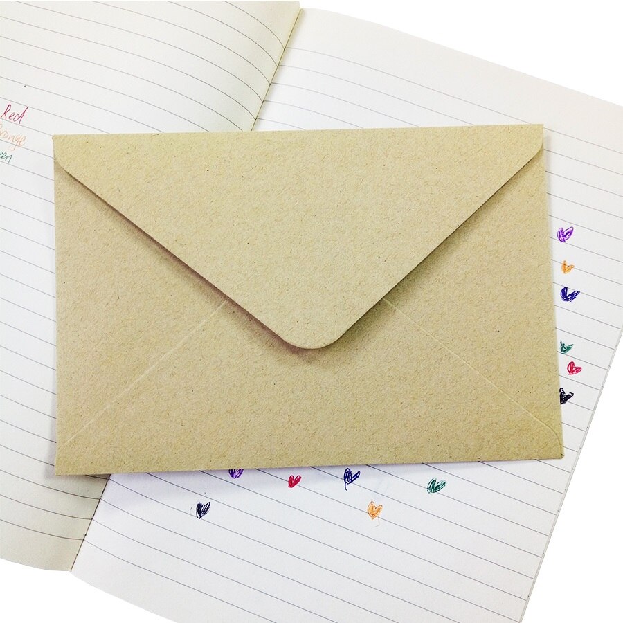 Kraft Paper Envelopes Invitation Wrappers (50pcs) Kraft Paper Envelopes Invitation Wrappers (50pcs)