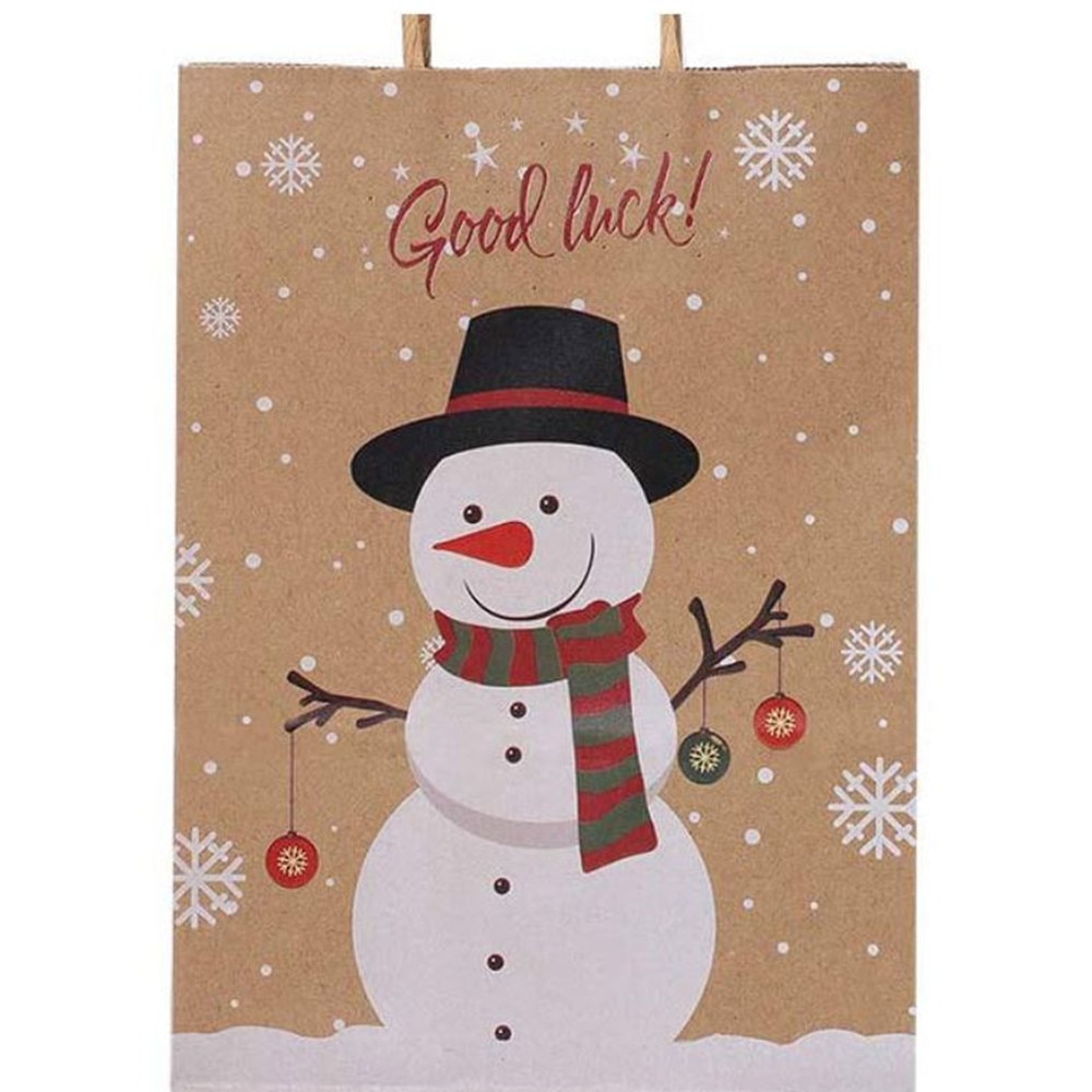 Kraft Paper Holiday Gift Bags (12 Pcs) Kraft Paper Holiday Gift Bags (12 Pcs)
