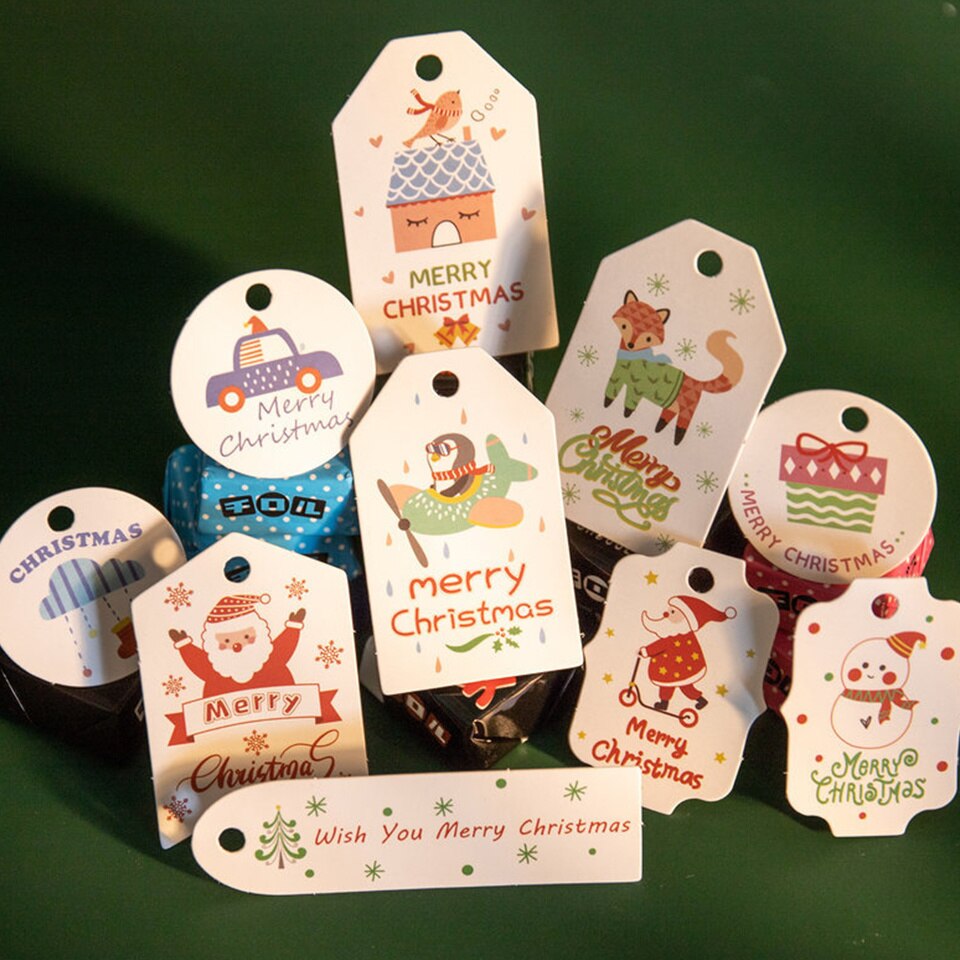 Kraft Paper Holiday Gift Tags with Rope (50 pcs) Kraft Paper Holiday Gift Tags with Rope (50 pcs)