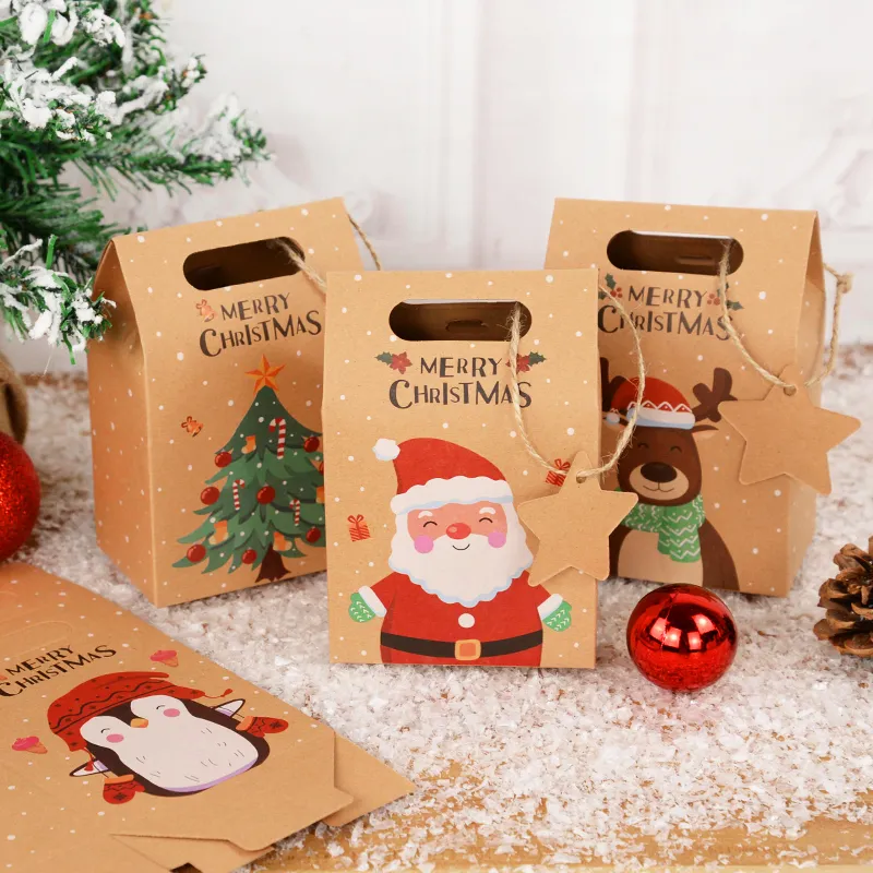 Kraft Xmas Candy Boxes (6 pcs) Kraft Xmas Candy Boxes (6 pcs)