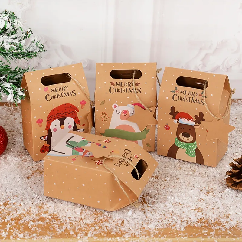 Kraft Xmas Candy Boxes (6 pcs) Kraft Xmas Candy Boxes (6 pcs)