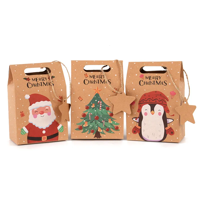 Kraft Xmas Candy Boxes (6 pcs) Kraft Xmas Candy Boxes (6 pcs)