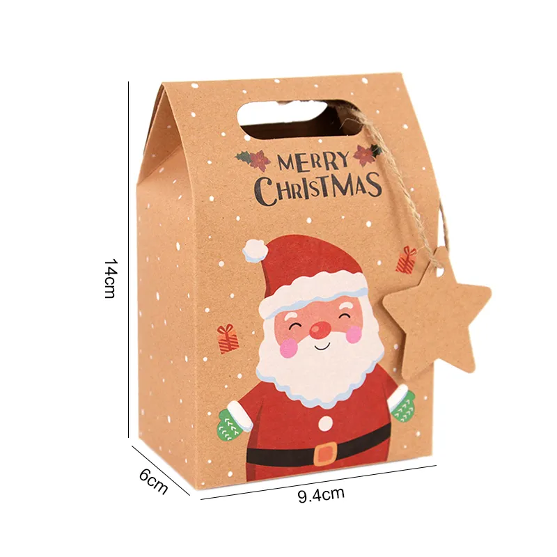 Kraft Xmas Candy Boxes (6 pcs) Kraft Xmas Candy Boxes (6 pcs)