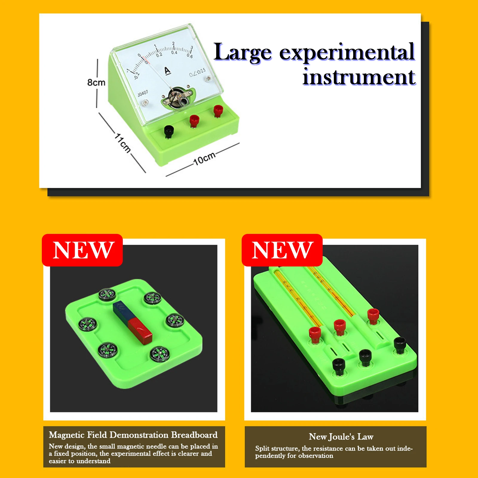 Lab Electricity Experiment Kit Junior High School Electromagnetics Physics Circuit Equipment for Teacher Student