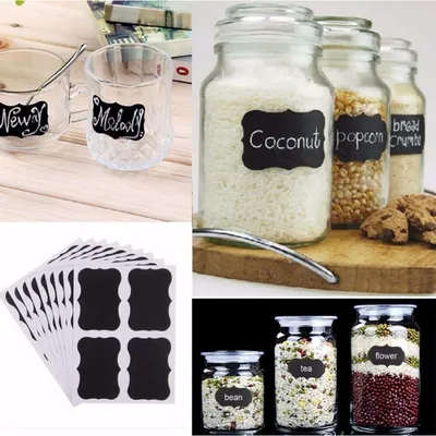 Labels For Jars Chalkboard Stickers (36 pcs) Labels For Jars Chalkboard Stickers (36 pcs)