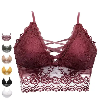 Lace Bralette Wireless Brassiere Lace Bralette Wireless Brassiere