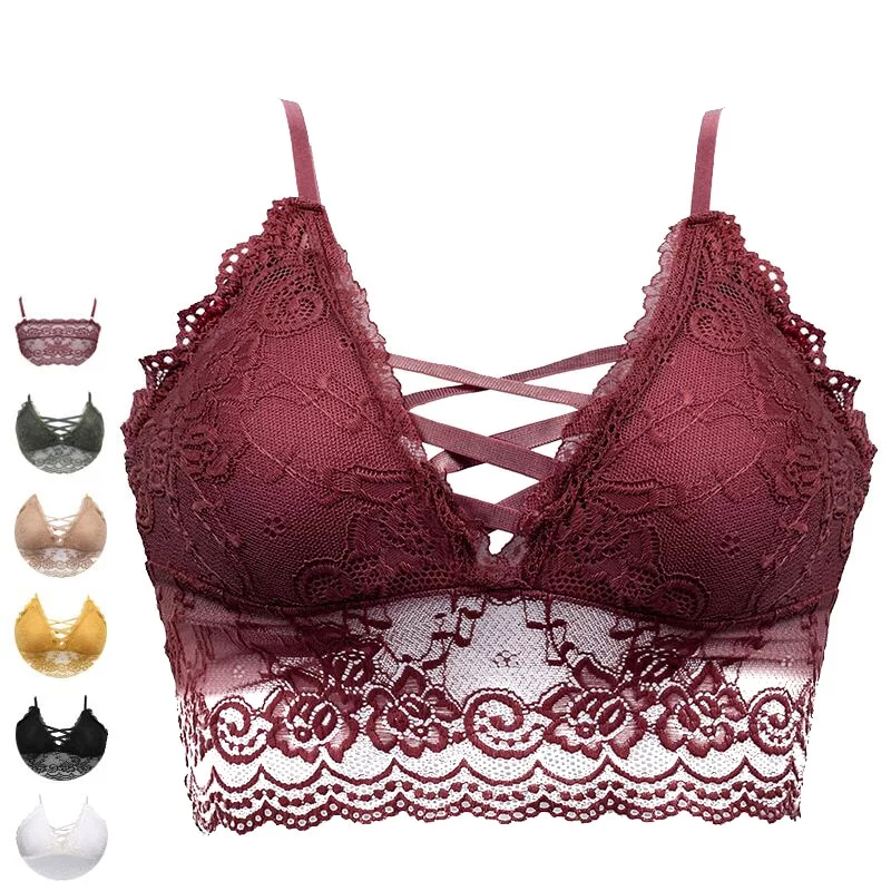 Lace Bralette Wireless Brassiere Lace Bralette Wireless Brassiere