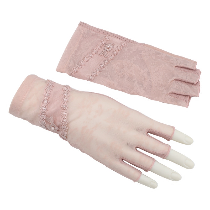 Lace Gloves Ladies Half Finger Gloves Lace Gloves Ladies Half Finger Gloves