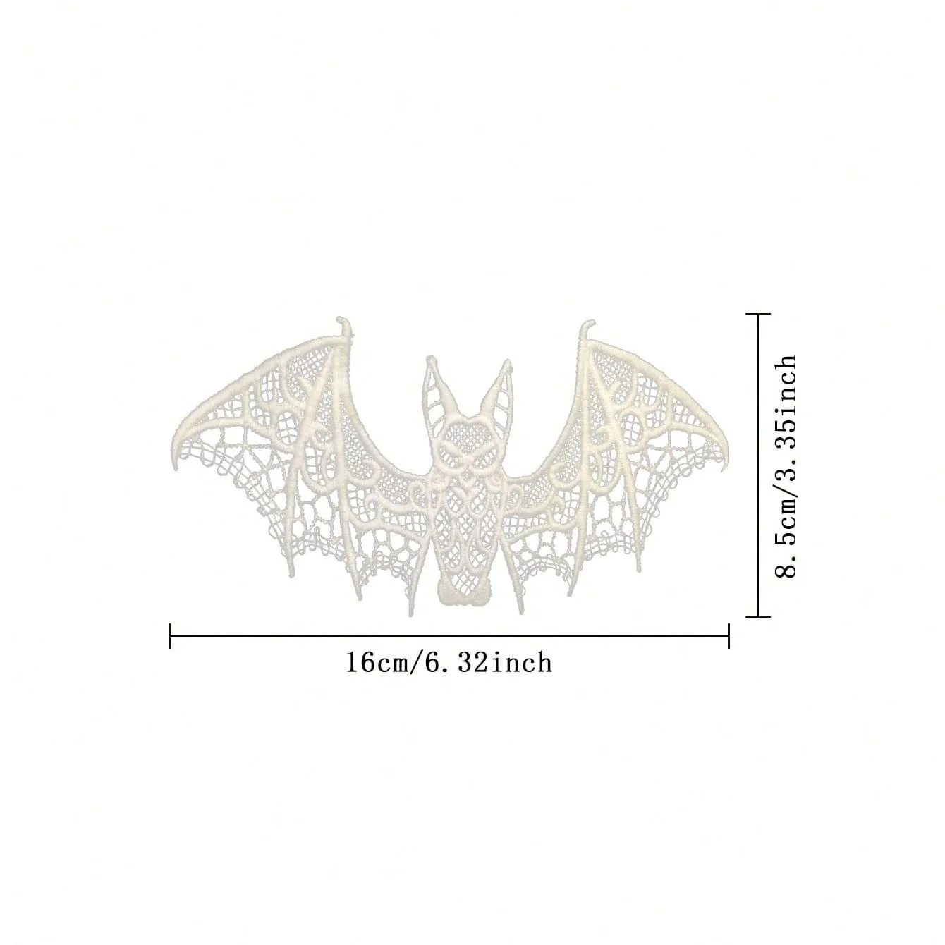 Lace Halloween Bat Ghost Festival Decoration Black Halloween Decoration Accessory For Diy Clothing Lace Halloween Bat Ghost Festival Decoration Black Halloween Decoration Accessory For Diy Clothing
