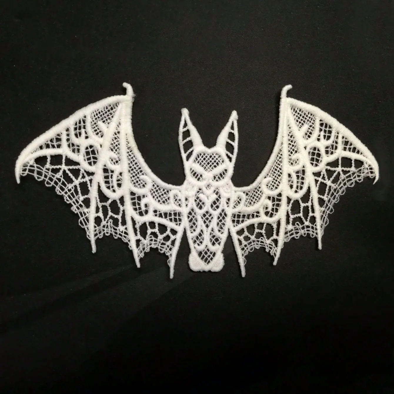 Lace Halloween Bat Ghost Festival Decoration Black Halloween Decoration Accessory For Diy Clothing Lace Halloween Bat Ghost Festival Decoration Black Halloween Decoration Accessory For Diy Clothing