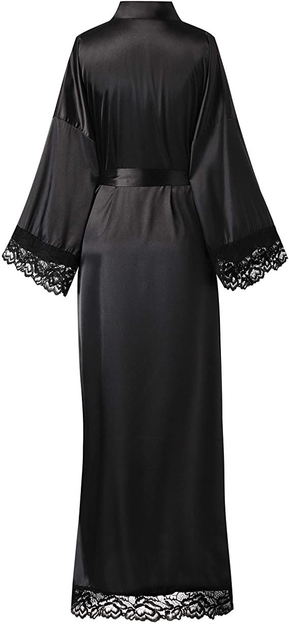 Laced Satin Silk Bridal Robe