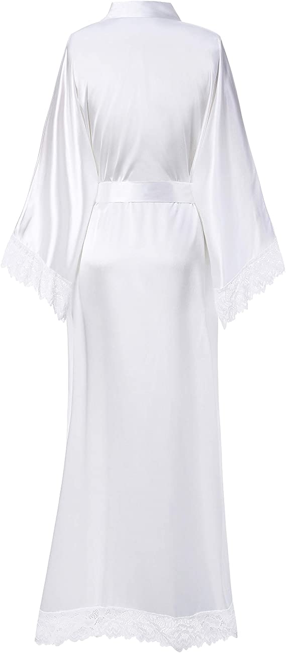Laced Satin Silk Bridal Robe