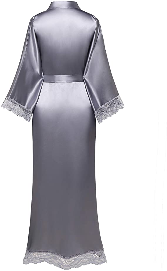 Laced Satin Silk Bridal Robe